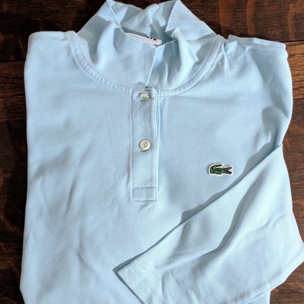 L/S Lacoste Polo. Women's Sz 42 (Sz Lg)